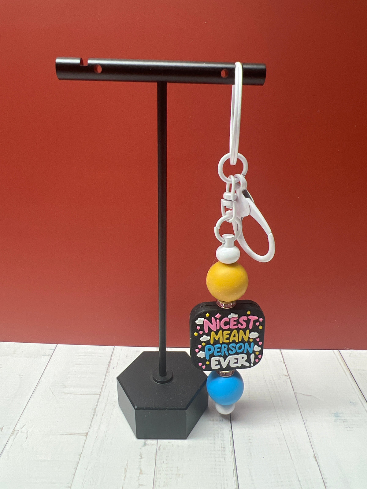 Nice/Mean Keychain